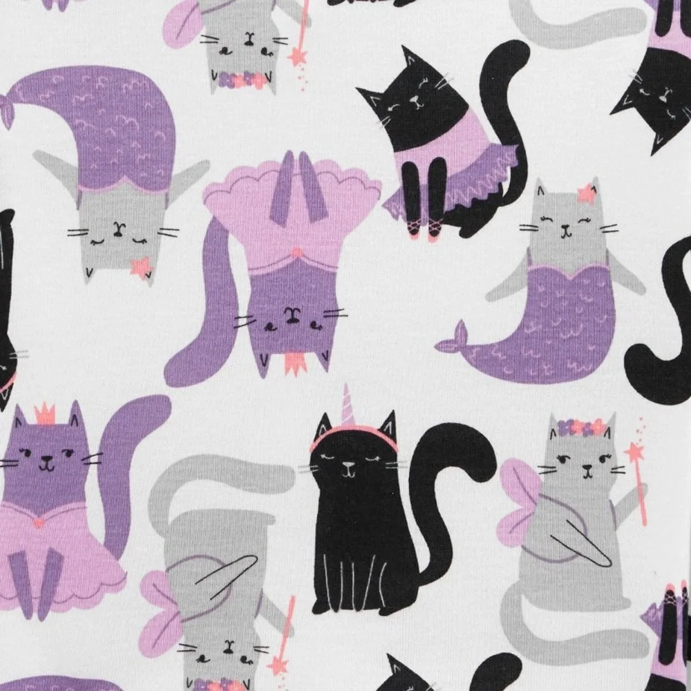 CARTER’S 4 PC GIRLS KITTY PAJAMA SET - VARIOUS SIZES (NEW WITH TAGS)